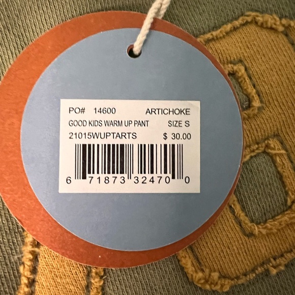 Life is Good - Boys Good Kids Warm Up Pants NEW Pants size small (5/6) artichoke - Picture 7 of 9